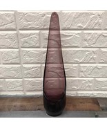 A Tall Atomic Film Noir Mid Century Amethyst 16” Glass Candle Stand Viki... - €118,88 EUR