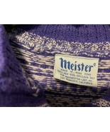 VINTAGE MEISTER WOOL SKIING SKI SWEATER  men&#39;s small  - $66.34 CAD