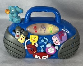 Vintage 2000 Blue&#39;s Clues Musical Light Up Boom Box Nickelodeon Plays 7 ... - $13.67