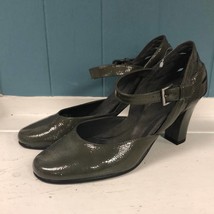 Aerosoles Heelers Women’s Patent Leather olive green Pumps Shoes Size 8 dancing - £39.22 GBP