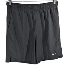 Nike Black Workout Shorts with Side Slit Mens Size L Large Athletic Bask... - £25.50 GBP
