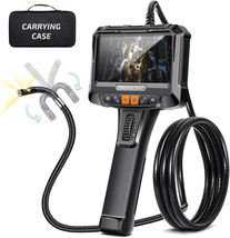 Dual-Lens Articulating Borescope with Light, Elecshion 5&#39;&#39; IPS Screen Tw... - £224.35 GBP