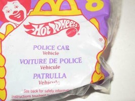 McDONALDS HAPPY MEAL - DIECAST HOT WHEELS-  POLICE CAR - NEW- W23 - $3.70