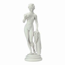 Aphrodite Venus with Apple Greek Roman Goddess Cast Marble Museum Copy Statue - £75.56 GBP