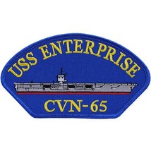 U.S. Navy USS Enterprise CVN-65 Patch 2 1/4&quot; x 4&quot; - £10.21 GBP