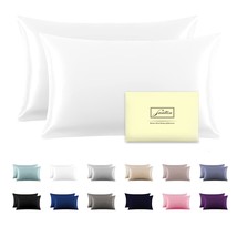 Silk Pillowcase For Hair And Skin,Soft,Breathable And Sliky 100% Standard Size P - £38.14 GBP