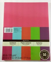 RECOLLECTIONS CARDSTOCK  Paper - PUNCHY FLORALS - 8 1/2&quot; x 11&quot; 50 Sheets... - $8.70