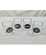Oakland Raiders Cube Shot Glass Lot of 4 Helmet Logo Oakland Las Vegas - $373.16 MXN