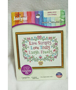 NIP Janlynn Needlecraft Live Simply Cross Stitch Kit - $15.99