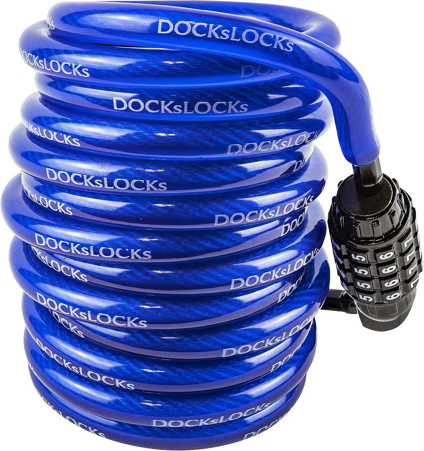 Weatherproof Coiled Security Cable Lock (5Ft To 25Ft Lengths), Bicycles ... - $39.93