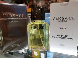 Versace L&#39;HOMME 3.4 oz SEALED / 3.4oz in White box EDT Eau de Toilette S... - £38.68 GBP+