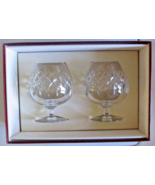 2 Vintage Cartier "Crystal" Glass "Large Brandy"  Snifters in  Red  Box CTC3 - £195.55 GBP