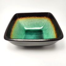 Baum Max Jade Soup Cereal Bowl 6.25in Square Green Black Stoneware - £17.86 GBP