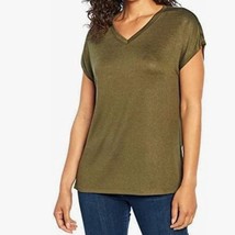 Orvis Women&#39;s Short Sleeve V-Neck Tunic Knit Top - £14.69 GBP