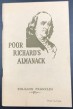 Vintage 1934 Poor Richard&#39;s Almanack Benjamin Franklin Los Angeles Times - £9.72 GBP