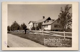 Deer Point Farm Tourist Ideal Spofford NH RPPC Hotel Rec Hall Food Postcard M25 - £12.29 GBP