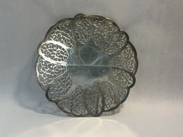 VINTAGE International Silver Co Silver Plate Extendable Footed Tray / Pl... - £29.77 GBP