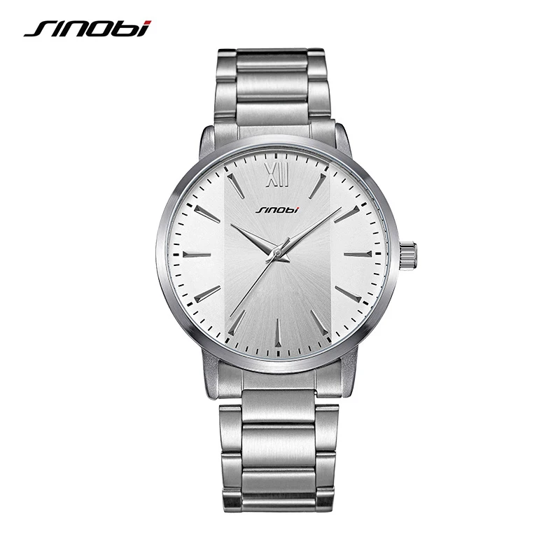 Sinobi 2024 Fashion Men  Stainless Steel Man Woman Watch Couple Wristwacthes Wed - £48.60 GBP