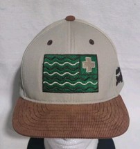 Pink Dolphin Waves Flag Trucker Hat - Pre-Owned (Green &amp; Brown) - $12.19