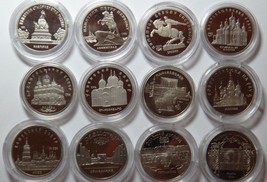 Russia 5 Rubli 1988 - 1991 12 Moneta Lotto Proof in Capsula Raro Set Com... - £171.58 GBP