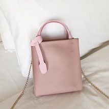 Women Waterproof Candy Color Leather Shoulder Bag with Adjustable  Chain Best Sa - £14.88 GBP