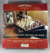 Old Century Seven-In-One Game Set. Missing Deck Of Cards. Still In Origi... - $12.09