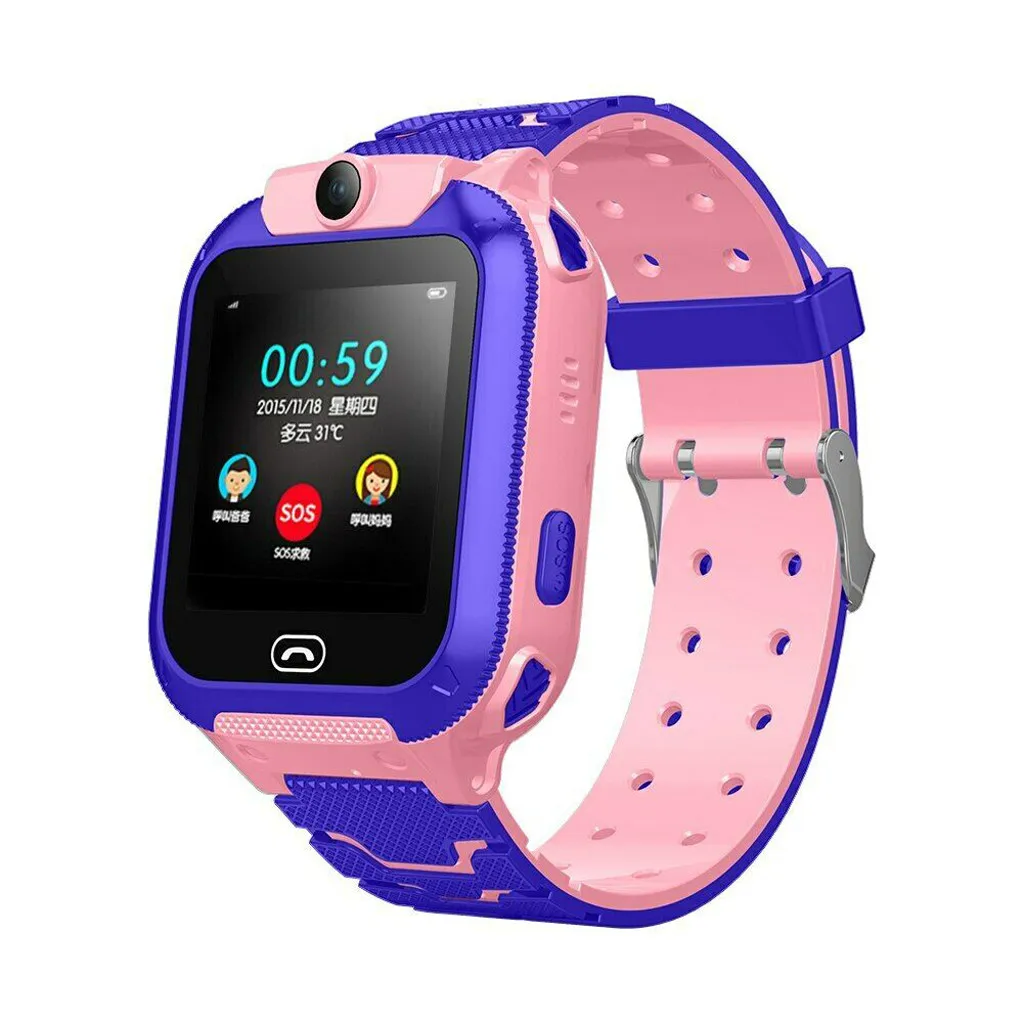Smart Watch Telephone SOS Lost Waterproof Smartwatch for Men Women Heart Rate Bl - £153.73 GBP