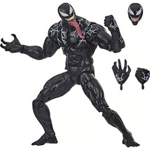 Marvel Comics Venom 6&quot; Posable Figure with Interchangeable Parts Black - £47.95 GBP
