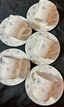 Noritake New Decad May Breeze Cups + Saucers (10 PC )  Japan - $32.00