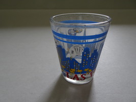 Shot Glass - Las Vegas - Skyline, Dice, Slots, Chips, Cards - £4.71 GBP