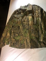 Usgi Treebark &amp; Leaves Camo Cold Weather Hunting Field Jacket Coat W Hood Sr - £40.50 GBP
