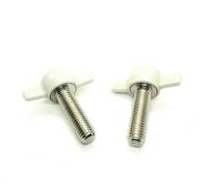 M10 x 35mm Clamping Thumb Screws with Gray Tee Wing Butterfly Knob Pack ... - $237.19 MXN