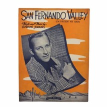 San Fernando Valley Sheet Music I&#39;m Packing My Grip Gordon Jenkins Vintage 1943  - £9.63 GBP