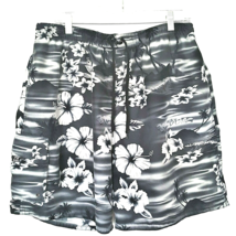 Big Dogs Swim Trunks Mens Size XLarge  Lined Water Sports Black Gray White  - £14.24 GBP