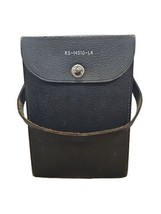 Coarse Black Leather Carrying Case Swiss Camera Rigid Box KS-14510-L4 Vtg - £19.74 GBP