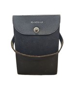 Coarse Black Leather Carrying Case Swiss Camera Rigid Box KS-14510-L4 Vtg - £19.38 GBP