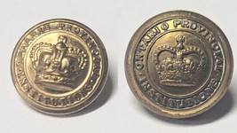 Vintage Ontario Provincial Institution Buttons Superior Quality &amp; Scully... - $7.95