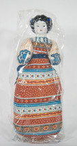 Vintage 11&quot; Avon American Heirloom Doll Porcelain Head Cloth Body Victorian New - £15.30 GBP