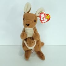 TY Original Beanie Baby POUCH Kangaroo 9” Plush Stuffed Animal Toy 1996 ... - €14,44 EUR