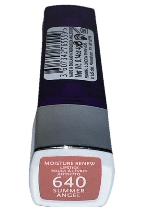 RIMMEL London Moisture Renew Lipstick #640 SUMMER ANGEL New/Unsealed/See Photos Item image 6