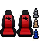 Front set car seat covers fits Toyota Tundra 2007-2021   Bronc Rider design - $99.99