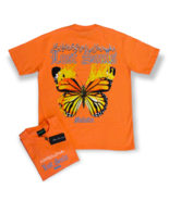 F. GENERATION &quot;LOST SOULS&quot; OVERSIZED/BOXY LUX TEE Sunset Orange - £29.29 GBP