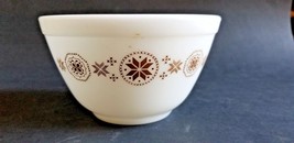 Pyrex 401 Town and Country Brown Stars Mixing Bowl  1.5 pint - £5.55 GBP