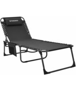 FUNDANGO Folding Chaise Lounge Chair for Outdoor, Lawn, Patio, Beach - £86.40 GBP
