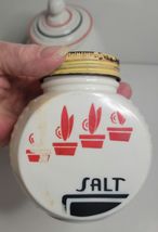Fire King Vitrock Grease Jar, Salt & Pepper Shakers VTG 1940's image 5