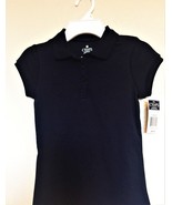 Chaps Girls Navy Blue Short Sleeve Polo  S(7) School Uniform - $14.28 CAD