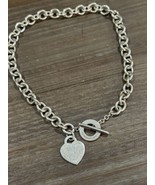 Return To Tiffany &amp; Co. 16&quot; Toggle Heart Tag Pendant Necklace Sterling S... - $1,085.46 CAD