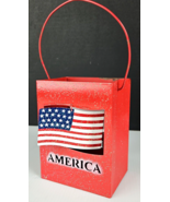 USA Hanging Flag Metal Shipping Can - £7.82 GBP