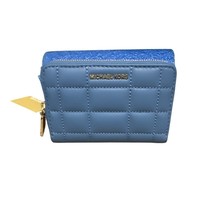 Michael Kors Leather Jet Set Card Case French Blue New with tags - $885.77 MXN