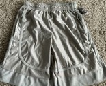 Brooklyn Unlimited Boys Basketball Shorts Gray Pocket Elastic Waist Size... - $7.69